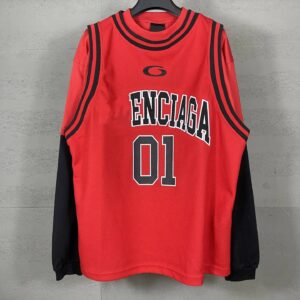 Kakobuy Balenciaga High Version 25 Autumn Basketball Jersey Fake 3-Piece Set Embroidered Long Sleeve