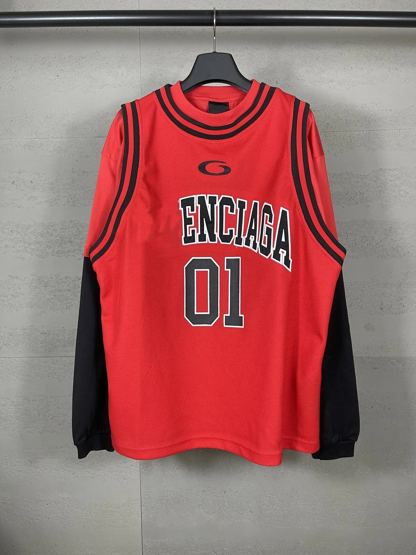 - Kakobuy Balenciaga High Version 25 Autumn Basketball Jersey Fake 3-Piece Set Embroidered Long Sleeve