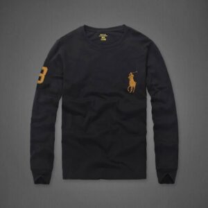 Kakobuy Ralph Lauren Long Gold Label Round Neck 103% Cotton Embroidered Horse Logo Polo Shirt
