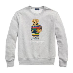 Kakobuy Ralph Lauren Bear Round Neck Printed 100% Cotton Sweatshirt