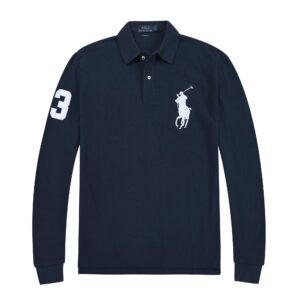 Kakobuy Ralph Lauren Polo Long-Sleeved Cotton Oversized Shirt with Turn-Down Collar