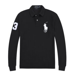 Kakobuy Ralph Lauren Polo Long-Sleeved Cotton Oversized Shirt with Turn-Down Collar