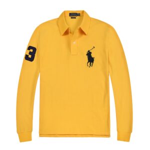 Kakobuy Ralph Lauren Polo Long-Sleeved Cotton Oversized Shirt with Turn-Down Collar