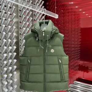 Kakobuy Moncler White Duck Down Multi-Color Hooded Vest