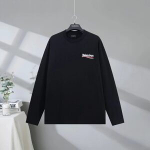 Kakobuy BALENCIAGA 2025SS Classic Cola Wave Logo Embroidered Long Sleeve