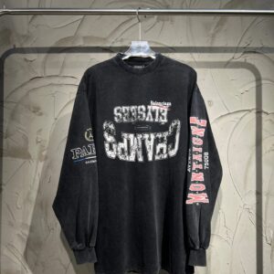 Kakobuy Balenciaga's new BLCG | 25fw Spring/Summer new logo collection series washed long sleeves