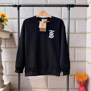 Kakobuy Burberry Printed Logo Crewneck Sweatshirt Navy
