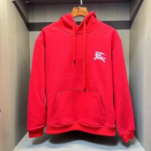 Kakobuy Burberry War Horse Printed Hoodie Red