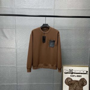 Kakobuy Burberry Pocket Sweatshirt Brown