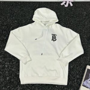 Kakobuy Burberry Printed Logo Hoodie White