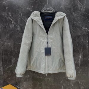 Kakobuy Louis Vuitton Full Flower Logo Printed Down Jacket