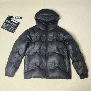 Kakobuy Louis Vuitton Embossed Logo Print Premium Down Jacket