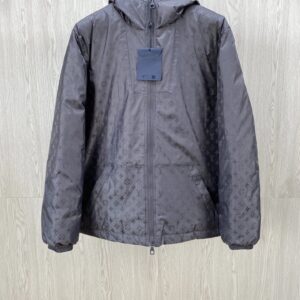 Kakobuy Louis Vuitton Full Flower Logo Printed Down Jacket