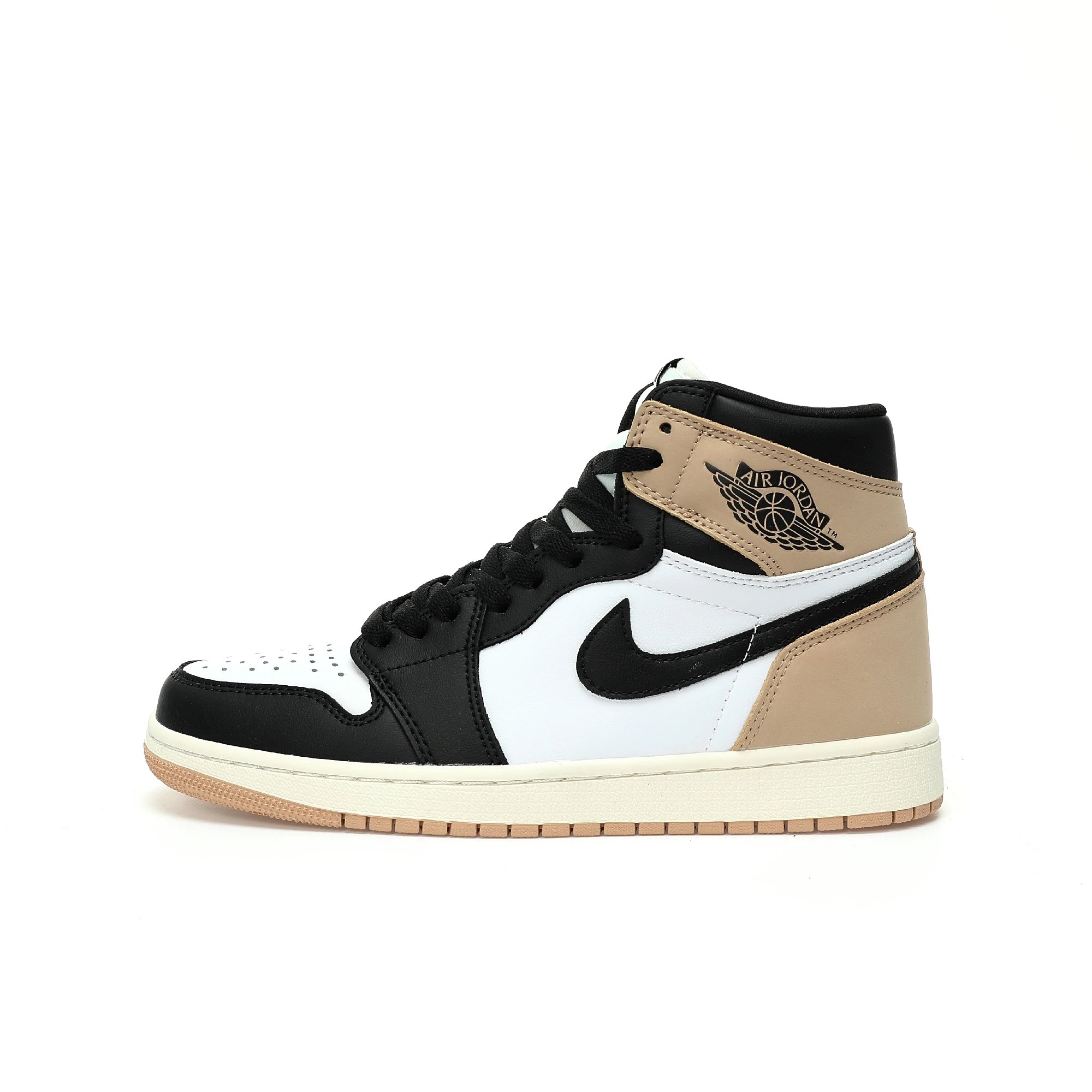 - Kakobuy Wmns Air 1 Retro High OG"Latte"1Classic Retro High-Top Versatile Culture Basket "Black and White Latte Coffee"