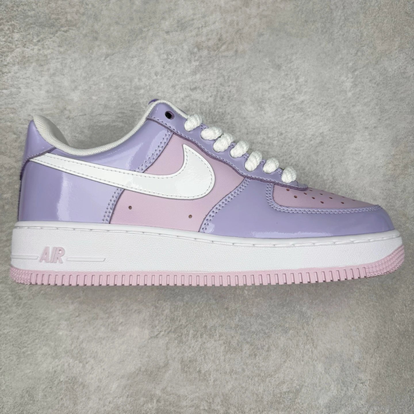 - Kakobuy Nike Air Force 1 Patent Leather Purple and Pink Colorway Sneakers