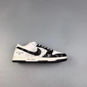 Kakobuy Louis Vuitton x Dunk SB Low LX x SB Low-Top Collaboration Black & White Denim