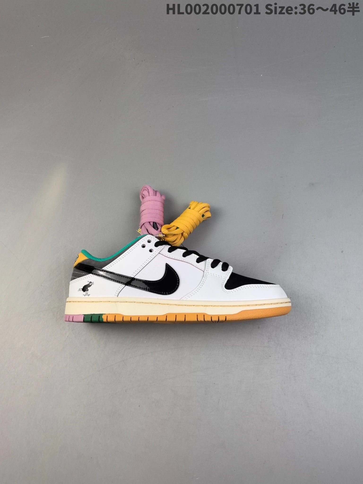 - Kakobuy CSEF x Nike Dunk SB Low Collaboration White/Black/Green Scratch-Off