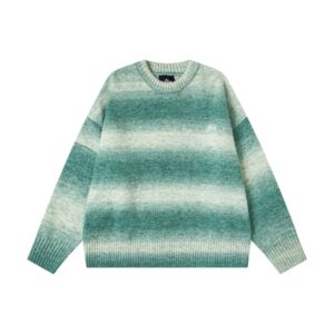 stussy American Streetwear FW25 Vintage Gradient Print Sweater Unisex Style