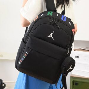 AIR JORDAN Jordan Flyer Unisex High School College Student Backpack Fashion Trendy Sports Casual Travel Bag Large Capacity Stussy American Streetwear FW25 Retro Gradient Print Sweater