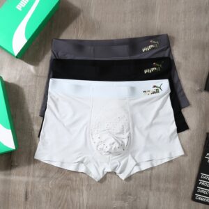 Puma Classic Black and White Color-Block Boxer Briefs Set