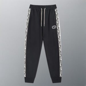 Dior New Arrival Mini Logo 3D Embroidered Trousers