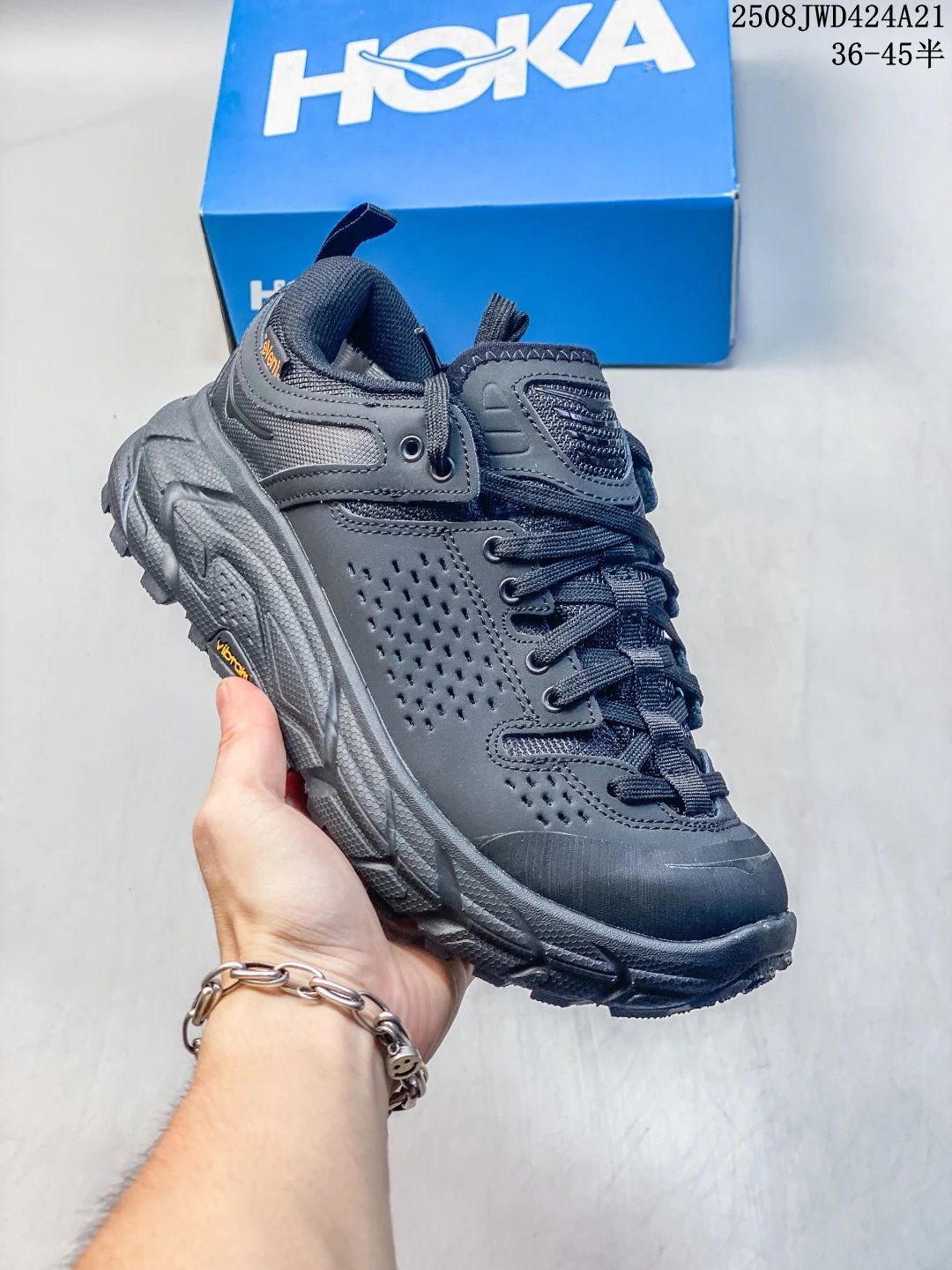 - HOKA Tor Ultra Low Trail Hiking Shoes - Black