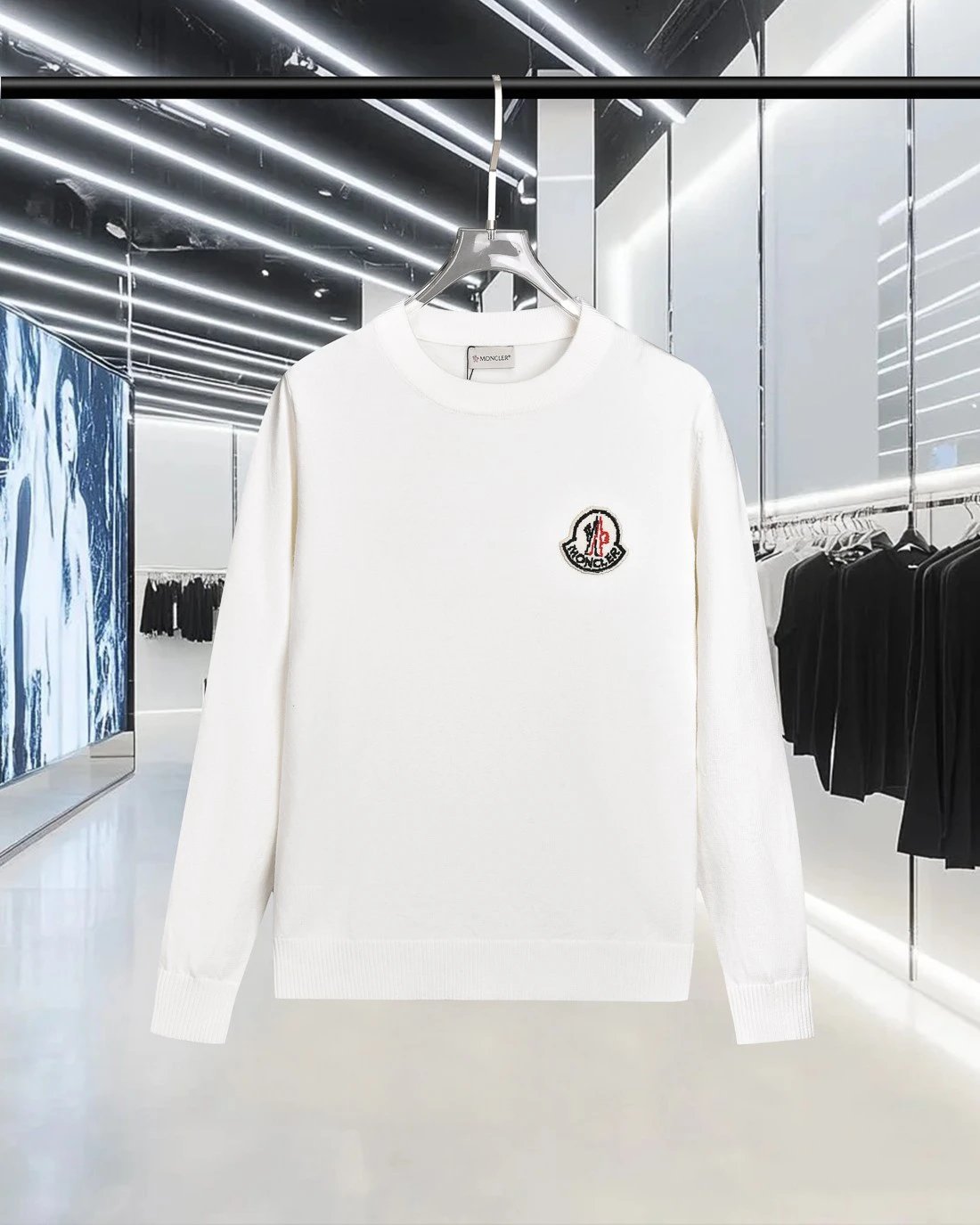 - Moncler Fall/Winter 2025 Collection Badge Logo Sweater