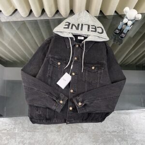 Celine Fall/Winter 2025 New Arrival Unisex Hooded Denim Jacket
