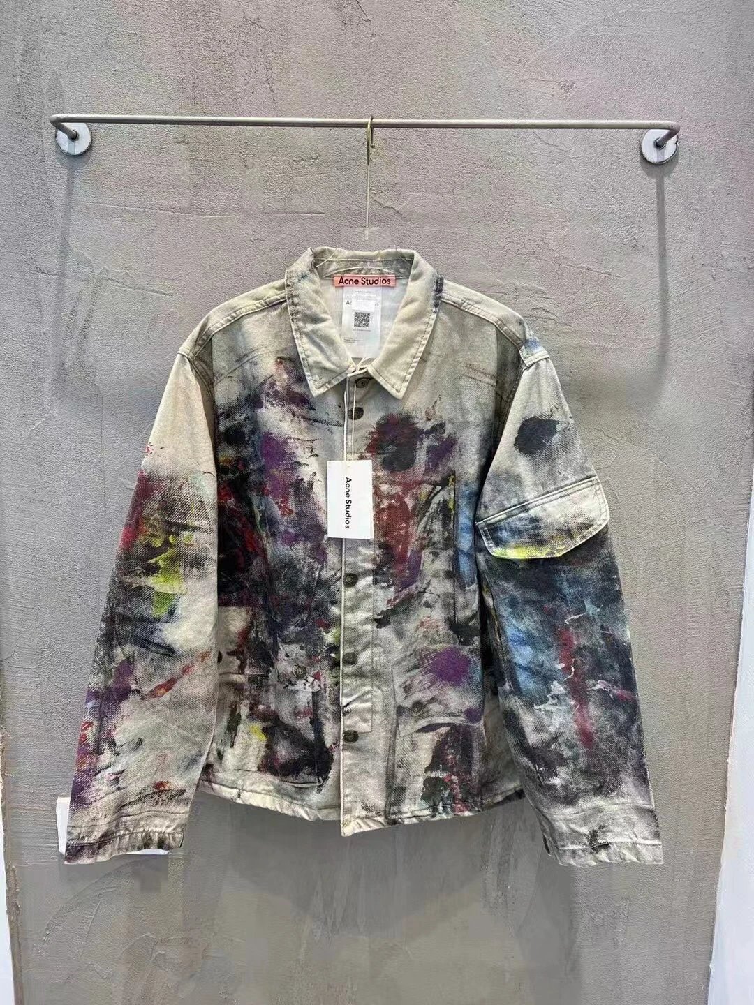 - Acne Studios FW25 Graffiti Denim Jacket