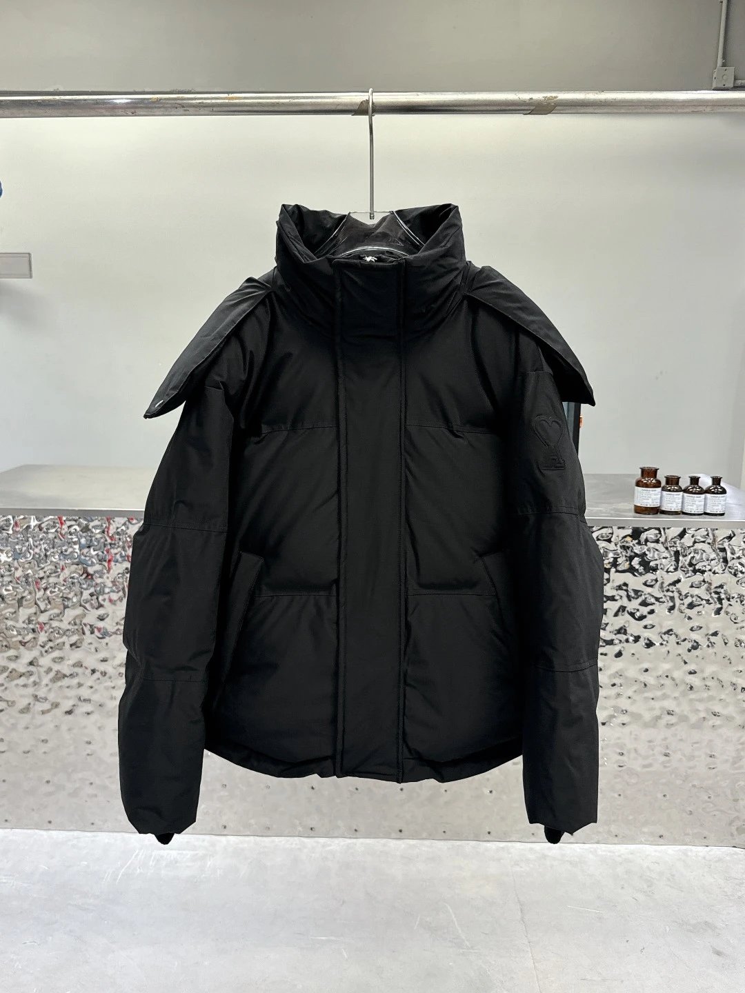 - AMI Functional Workwear Down Jacket - Black