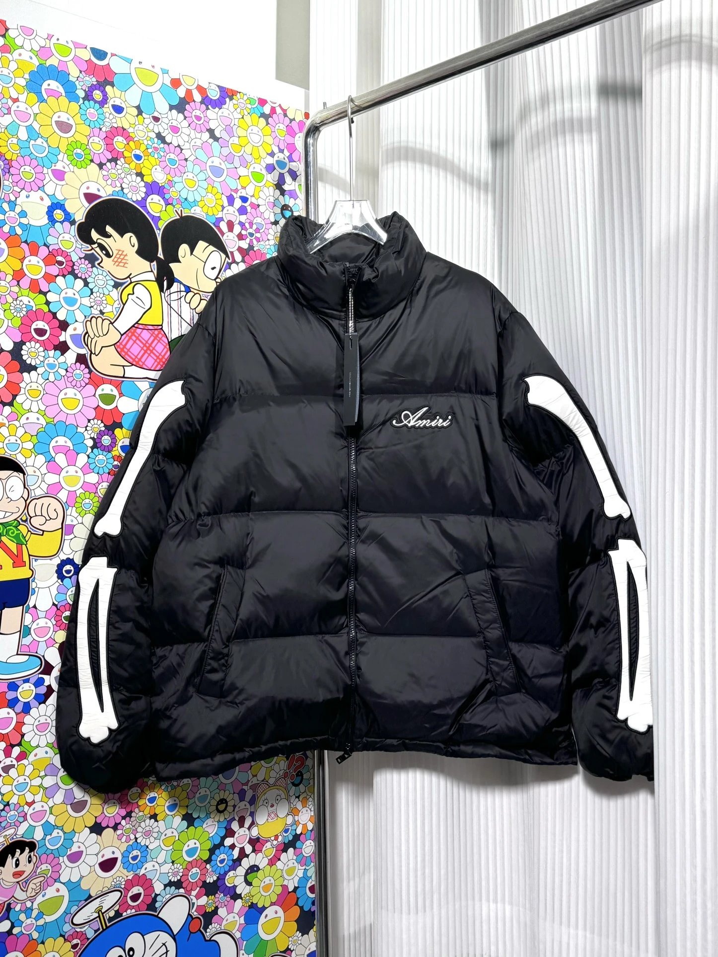 - Amiri Black Down Jacket