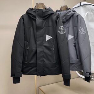 Moncler x and wander Collaboration Hooded Workwear Jacket Classic Black/Premium Grey