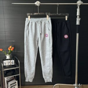 Canada Goose Core Fleece Gray-Black Cuffed Casual Sweatpants