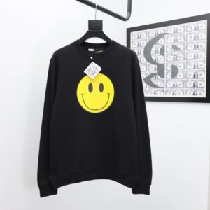 LOEWE COME SANDY Black Smiley Face Streetwear Hoodie