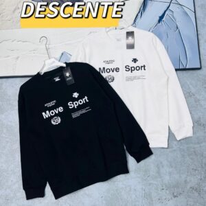 DESCENTE Black & White Sportswear Hoodie 35th Anniversary Edition