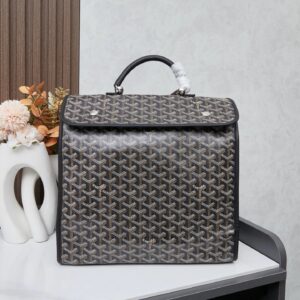 Goyard Artois Black-Brown Print Commuter Tote