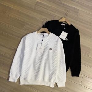 Moncler Diamond Check Black & White Casual Sweatshirt